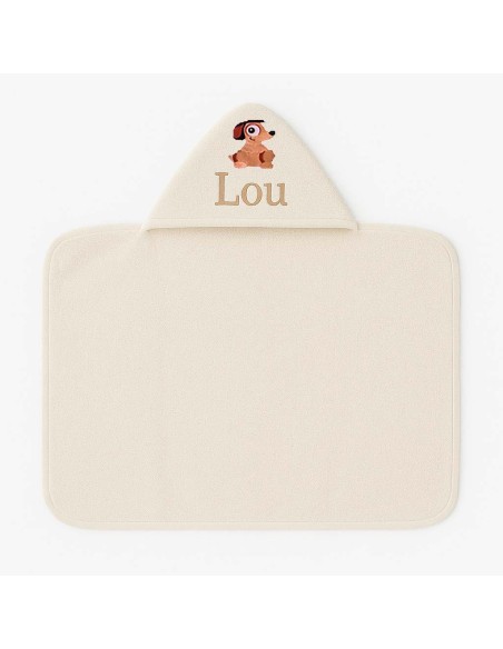 Maxi Cape de bain personnalisée avec motif chien