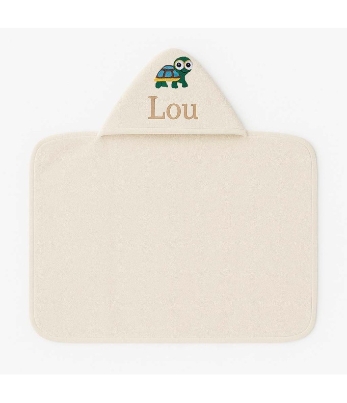 Maxi Cape de bain personnalisée avec motif tortue
