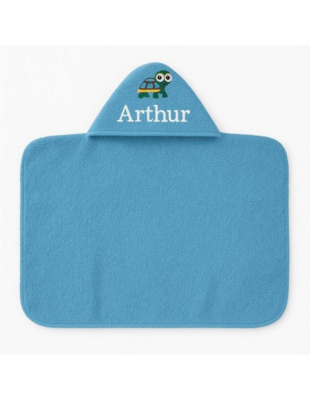 Maxi Cape de bain personnalisée avec motif tortue