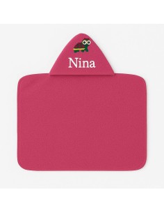 Maxi Cape de bain personnalisée avec motif tortue fille