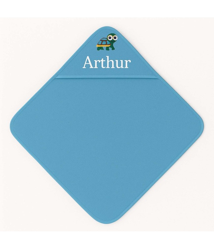 Cape de bain personnalisée avec motif tortue