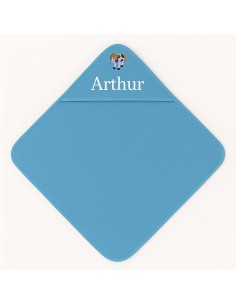 Cape de bain personnalisée avec motif cheval pottok