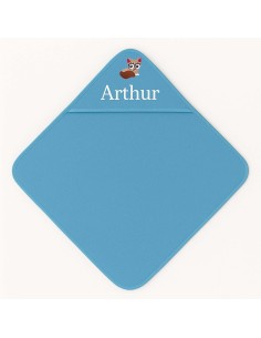 Cape de bain personnalisée avec motif chat