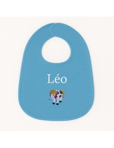 Bavoir personnalisé avec motif cheval pottok