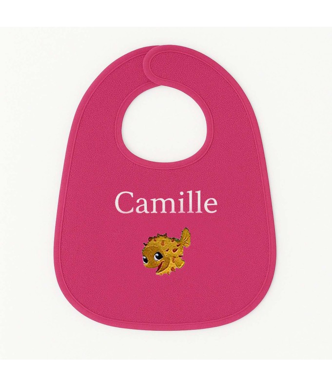 Bavoir personnalisé avec motif poisson 1