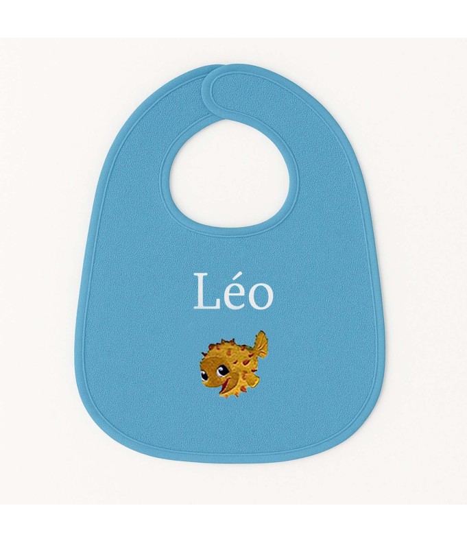 Bavoir personnalisé avec motif poisson 1