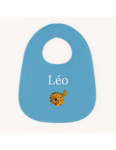 Bavoir personnalisé avec motif poisson 1