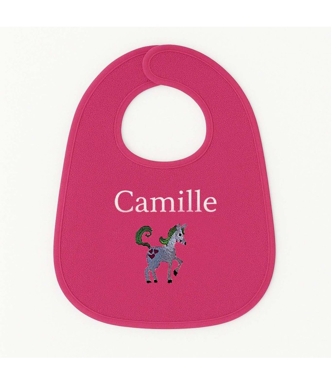 Bavoir personnalisé avec motif licorne