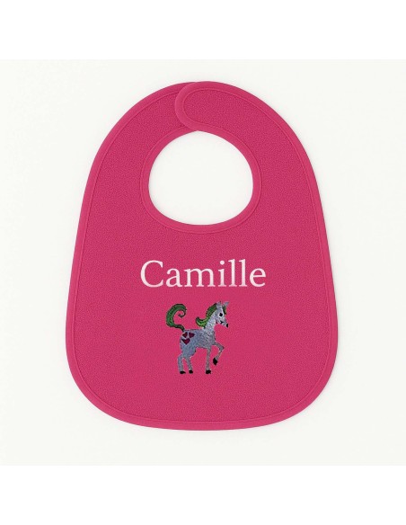 Bavoir personnalisé avec motif licorne