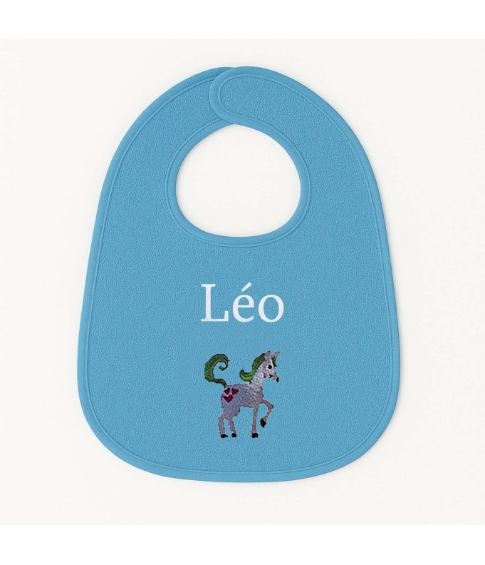 Bavoir personnalisé avec motif licorne