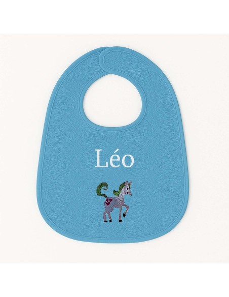 Bavoir personnalisé avec motif licorne