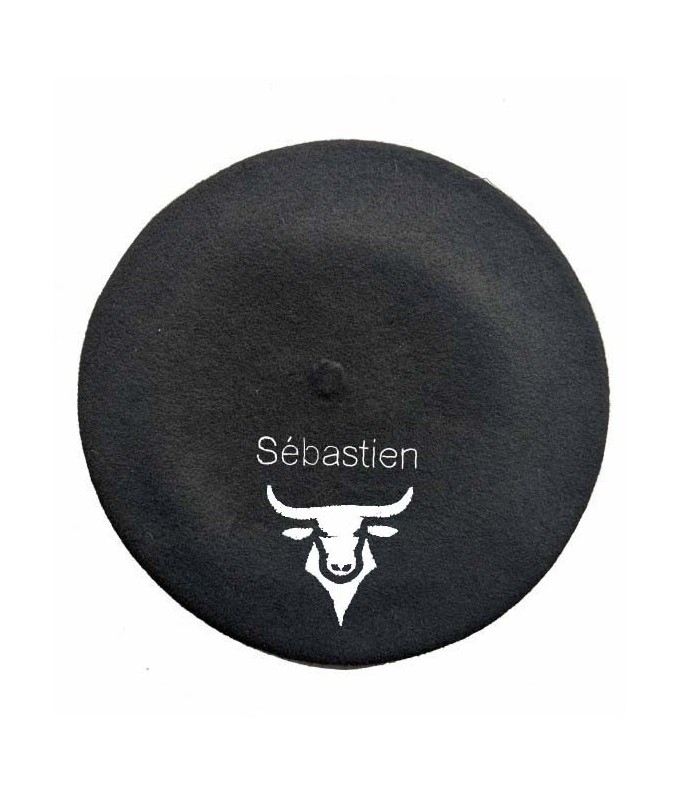 Béret taureau  personnalisé