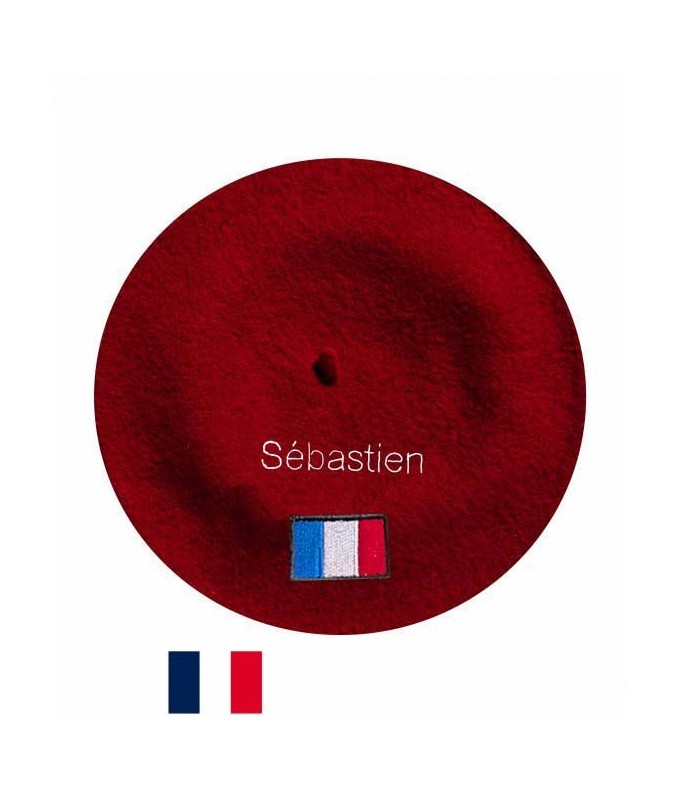 Béret France fabriqué à Bayonne et personnalisé...