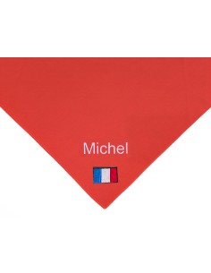 Foulard  France brodé personnalisé