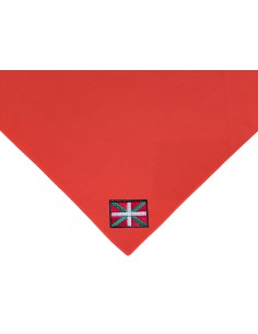Foulard rouge Drapeau Basque Brodé