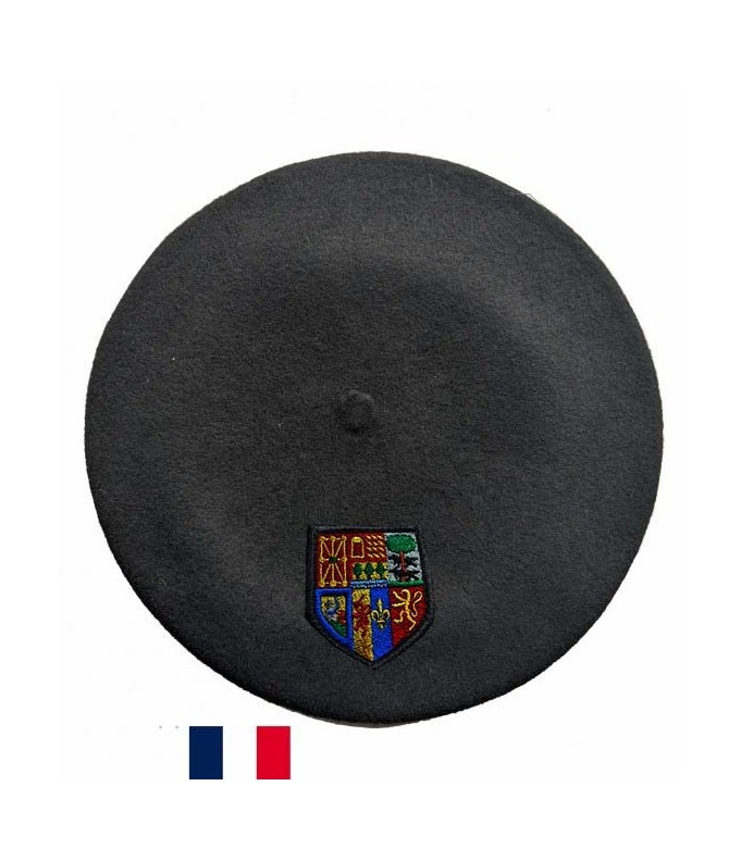 Béret zazpiak bat noir fabriqué à Bayonne
