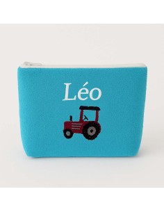 Trousse de toilette personnalisée avec motif  tracteur