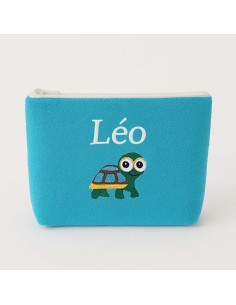 Trousse de toilette personnalisée avec motif tortue