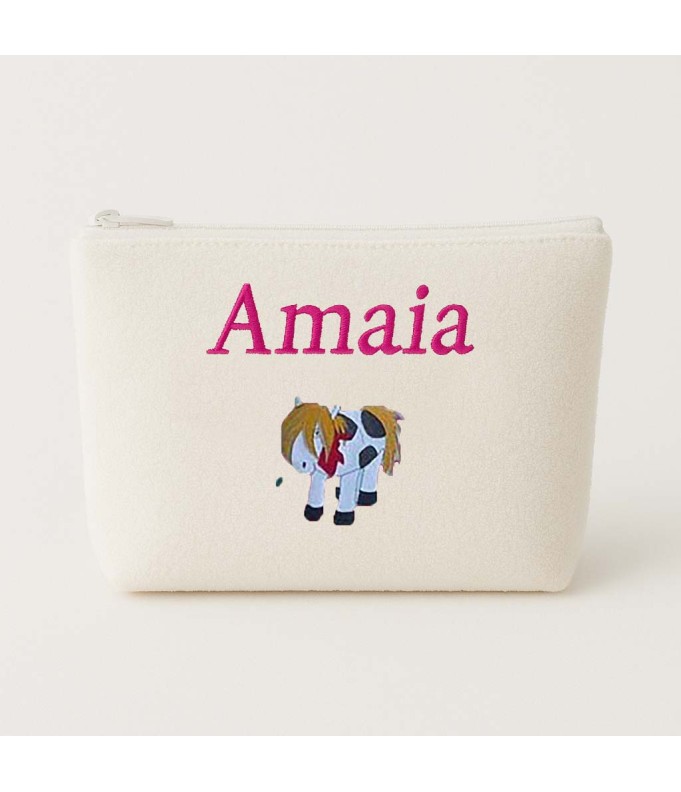 Trousse de toilette personnalisée avec motif...