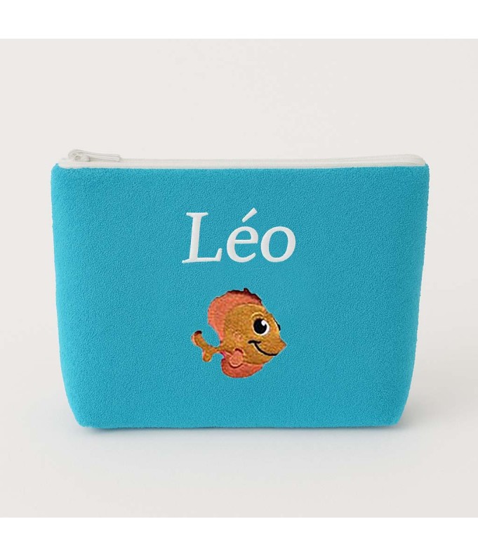 Trousse de toilette personnalisée avec motif  poisson 2
