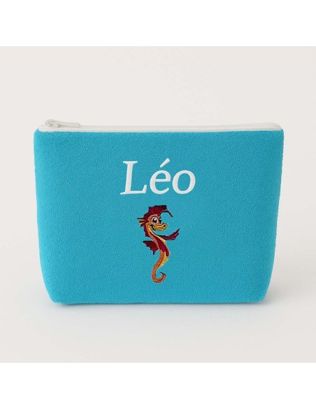 Trousse de toilette personnalisée avec motif  hippocampe