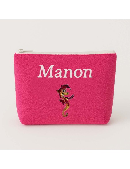 Trousse de toilette personnalisée avec motif  hippocampe