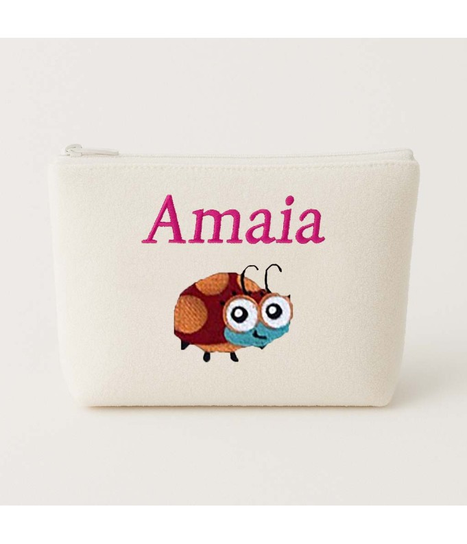 Trousse de toilette personnalisée avec motif...