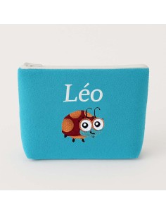 Trousse de toilette personnalisée avec motif  coccinelle