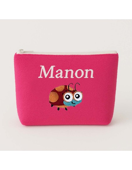 Trousse de toilette personnalisée avec motif  coccinelle