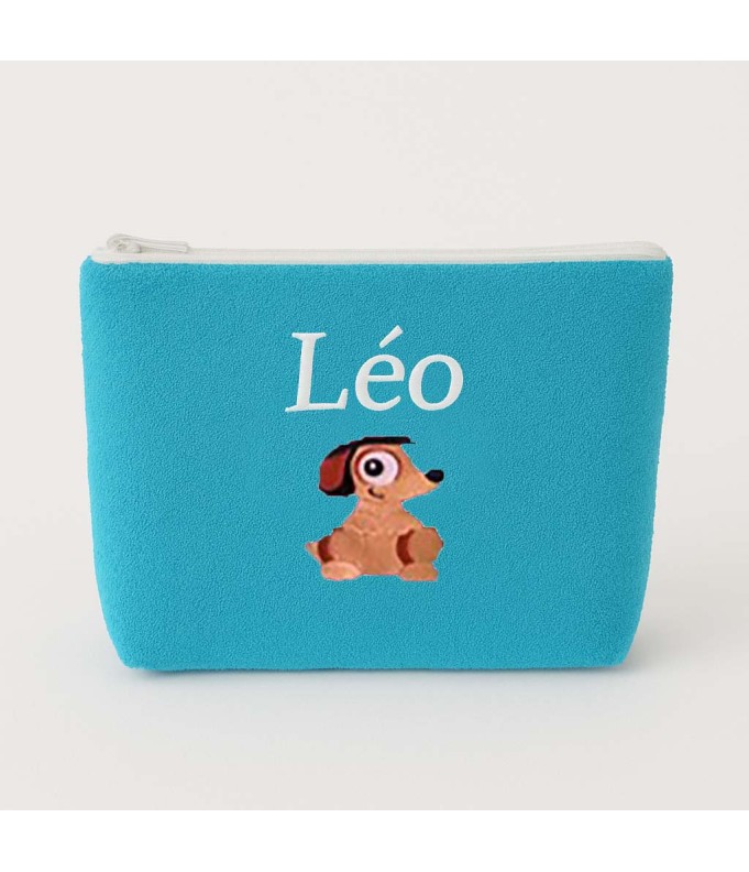 Trousse de toilette personnalisée avec motif chien