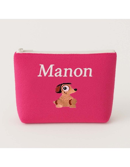Trousse de toilette personnalisée avec motif chien