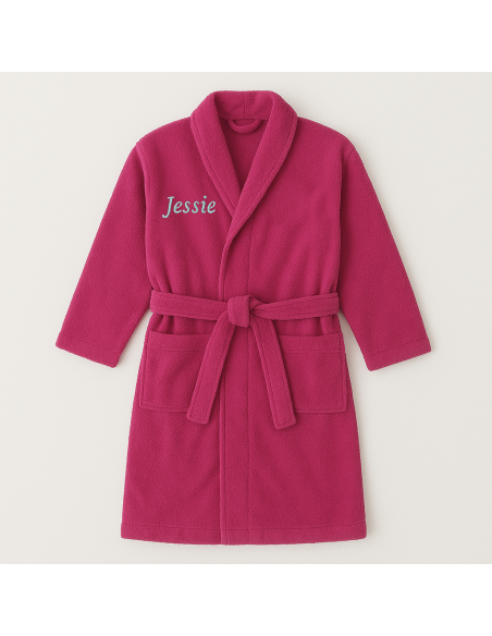PEIGNOIR BRODÉ ADULTE PERSONNALISÉ DEVANT