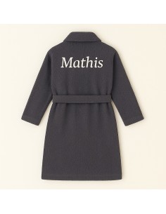 PEIGNOIR HOMME PERSONNALISÉ PRENOM DEVANT ET AU DOS