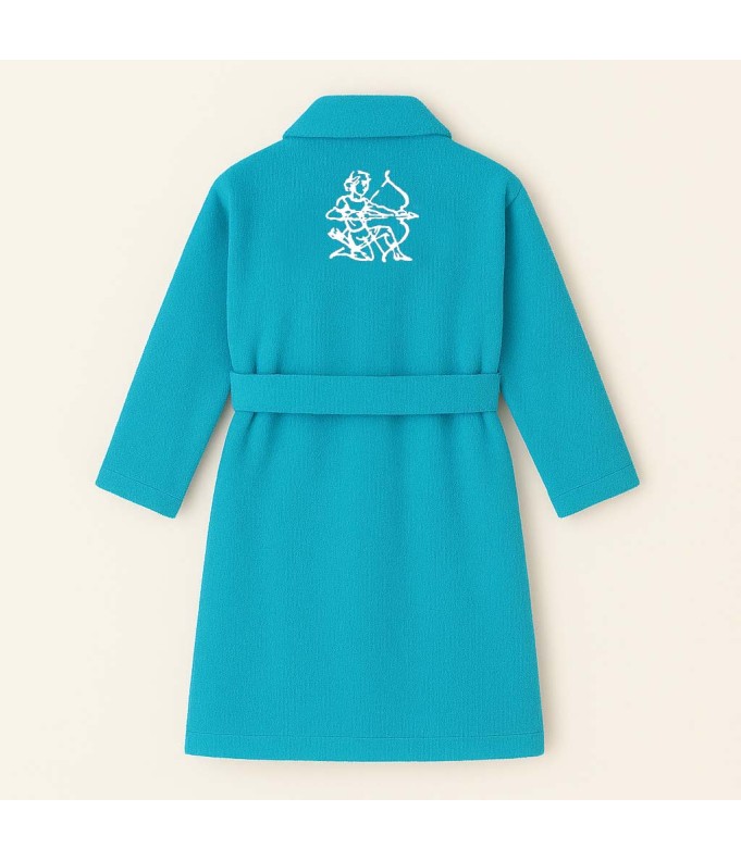 PEIGNOIR BRODÉ ADULTE PERSONNALISÉ DEVANT ET...