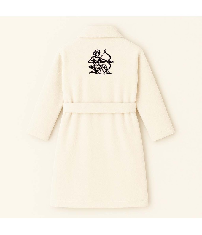 PEIGNOIR BRODÉ ADULTE PERSONNALISÉ DEVANT ET...