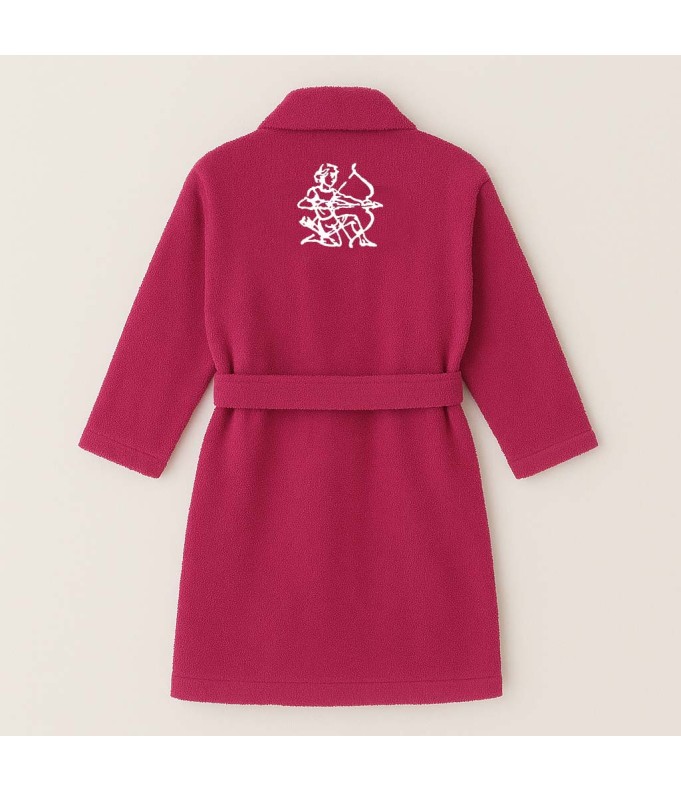 PEIGNOIR BRODÉ ADULTE PERSONNALISÉ DEVANT ET...