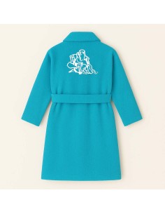 PEIGNOIR BRODÉ ADULTE PERSONNALISÉ DEVANT ET MOTIF DOS...