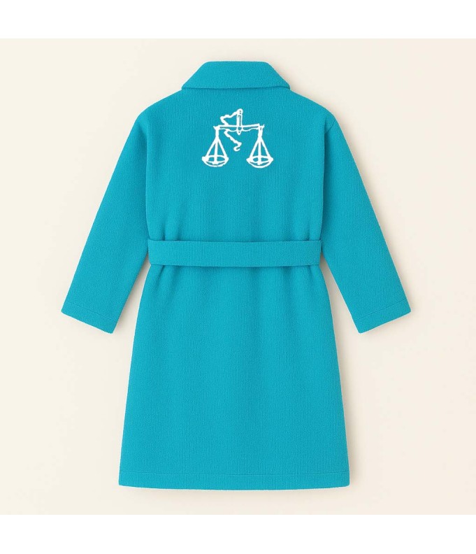 PEIGNOIR BRODÉ ADULTE PERSONNALISÉ DEVANT ET...