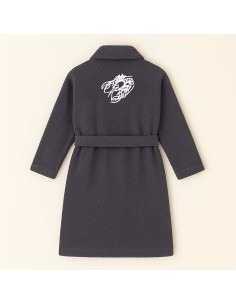 PEIGNOIR BRODÉ ADULTE PERSONNALISÉ DEVANT ET MOTIF DOS...