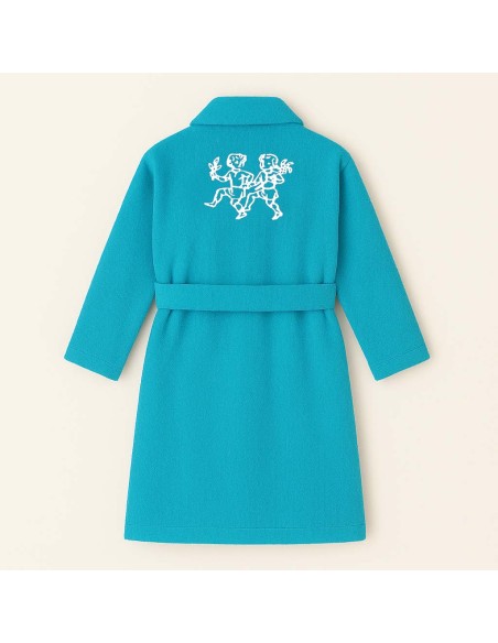 PEIGNOIR BRODÉ ADULTE PERSONNALISÉ DEVANT ET MOTIF DOS GEMEAUX