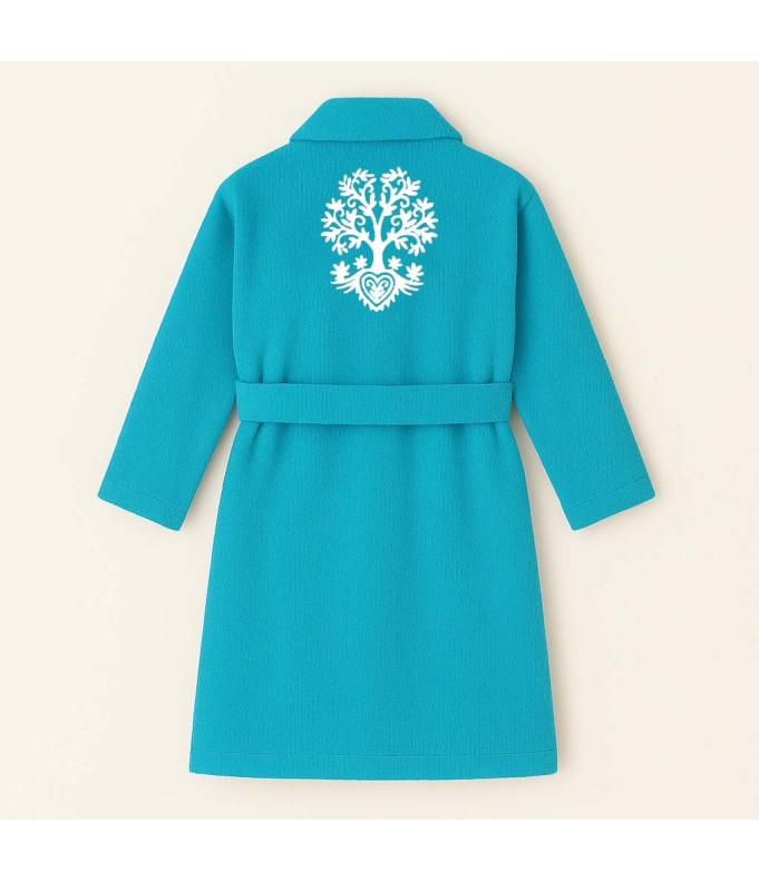 PEIGNOIR BRODÉ ADULTE PERSONNALISÉ DEVANT ET...