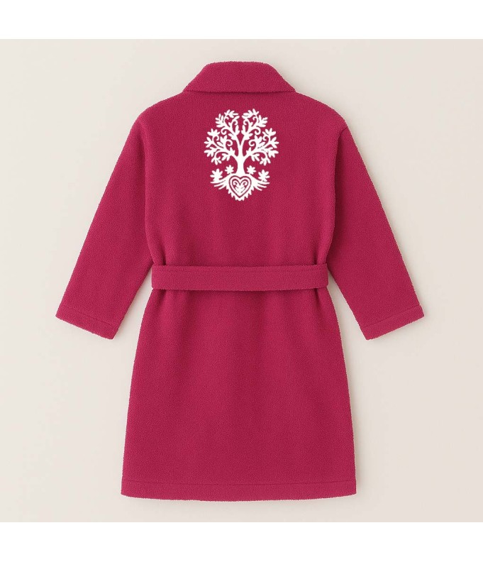 PEIGNOIR BRODÉ ADULTE PERSONNALISÉ DEVANT ET...