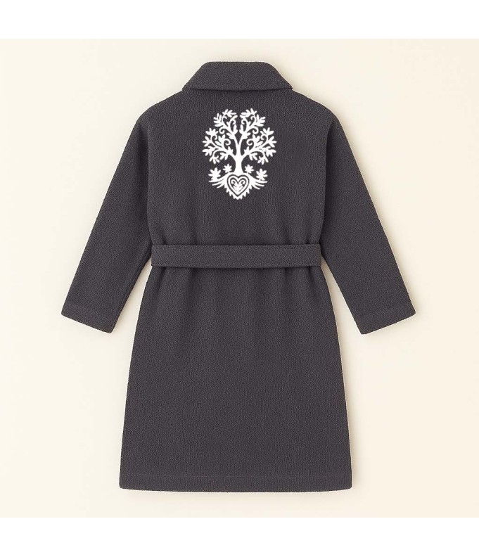 PEIGNOIR BRODÉ ADULTE PERSONNALISÉ DEVANT ET...