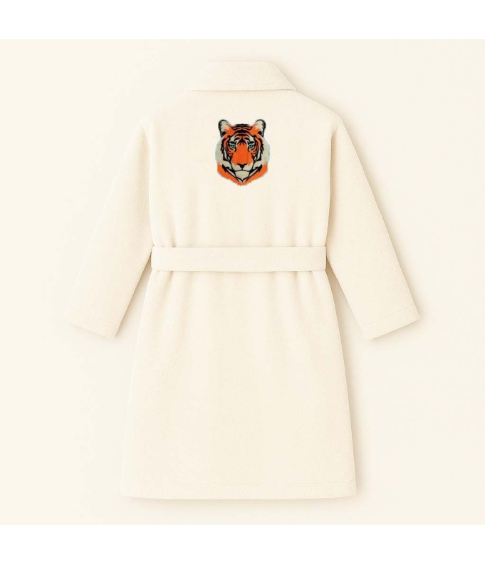 PEIGNOIR BRODÉ ADULTE PERSONNALISÉ DEVANT ET...