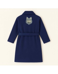 PEIGNOIR BRODÉ ADULTE PERSONNALISÉ DEVANT ET MOTIF DOS...