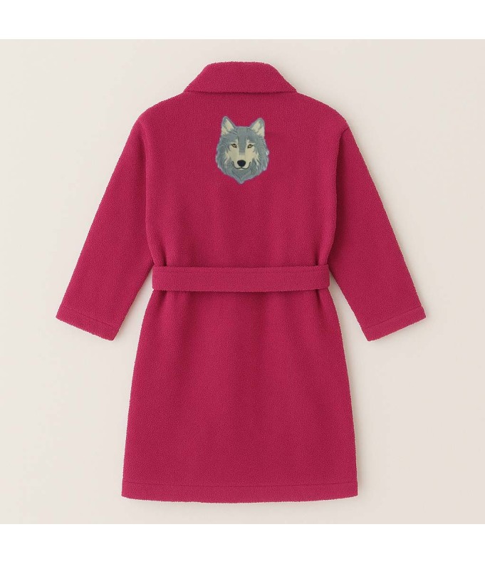 PEIGNOIR BRODÉ ADULTE PERSONNALISÉ DEVANT ET...