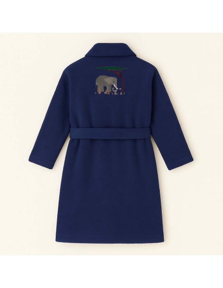 PEIGNOIR BRODÉ ADULTE PERSONNALISÉ DEVANT ET MOTIF DOS ELEPHANT 4
