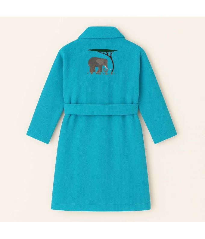 PEIGNOIR BRODÉ ADULTE PERSONNALISÉ DEVANT ET...