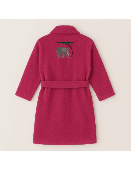 PEIGNOIR BRODÉ ADULTE PERSONNALISÉ DEVANT ET MOTIF DOS ELEPHANT 4