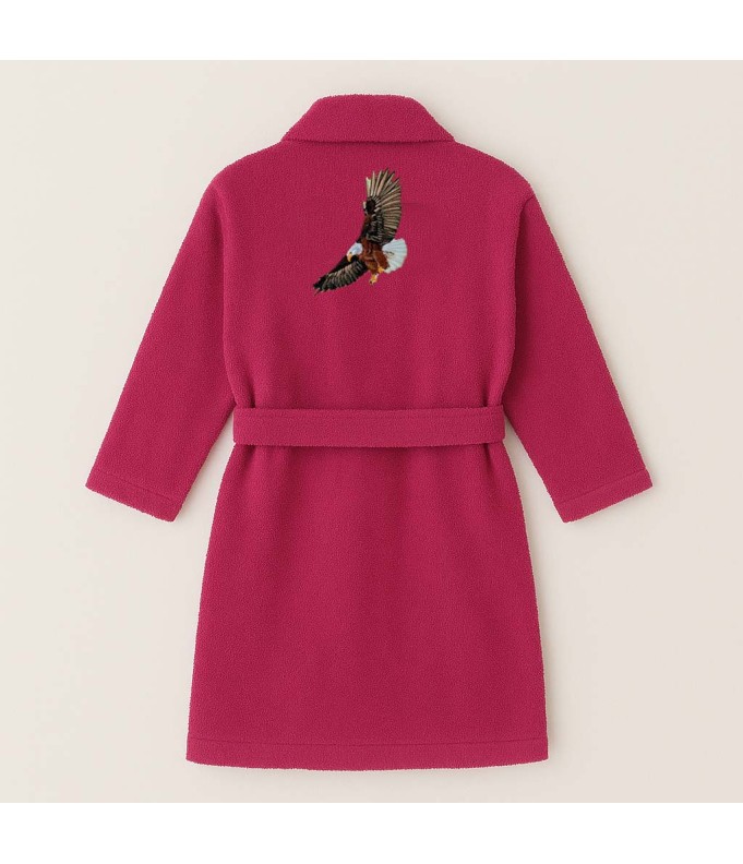 PEIGNOIR BRODÉ ADULTE PERSONNALISÉ DEVANT ET...